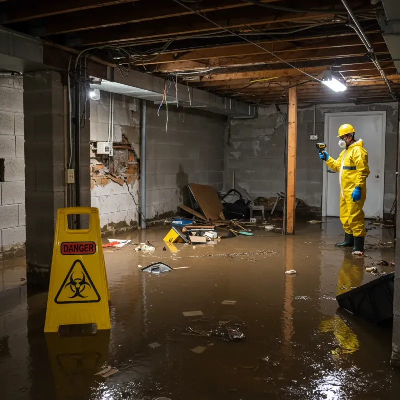 Flooded Basement Electrical Hazard in Colonial Park, PA Property